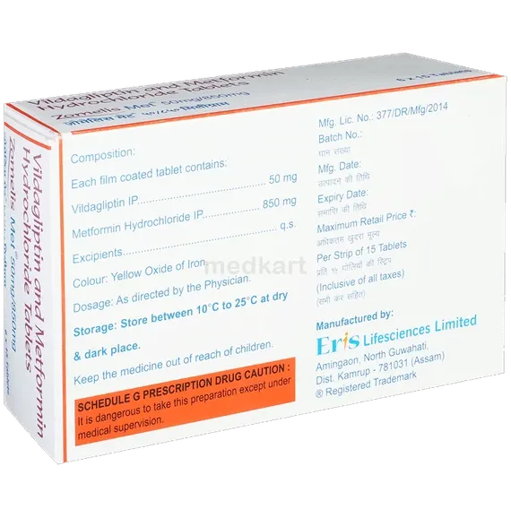 zomelis met 50/850mg tablet 15's